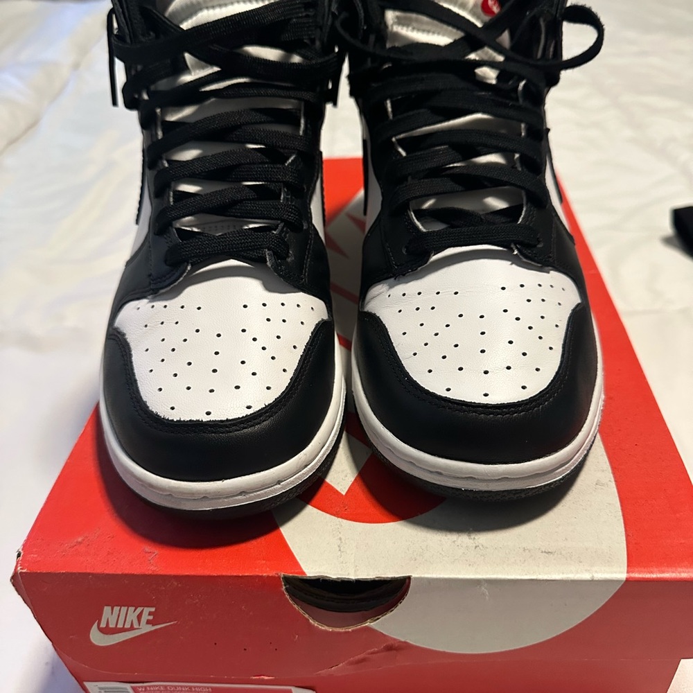 Nike Black and White High-Top Sneakers